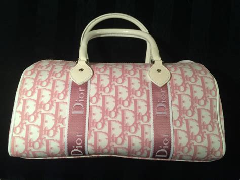 vintage dior pink bag|christian dior vintage tote bag.